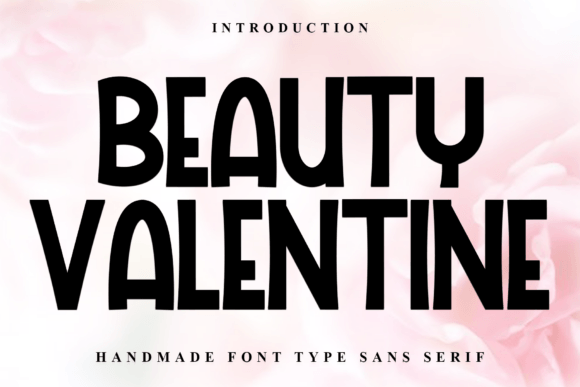 Beauty Valentine: A Romantic Display Font for Branding and Design