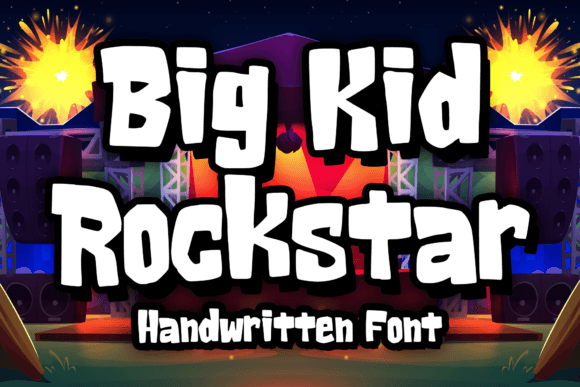 Big Kid Rockstar: A Playful Font for Festive Web Designs