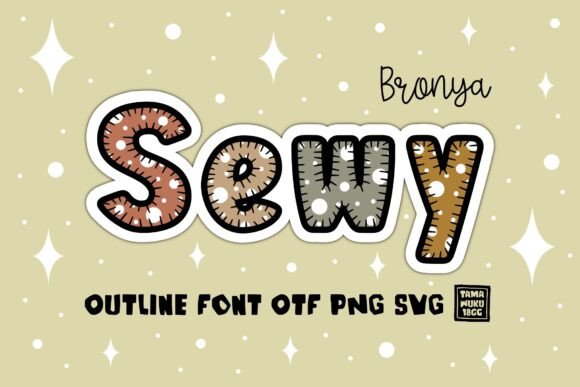 Bronya Sewy: A Playful Display Font for Creative Projects