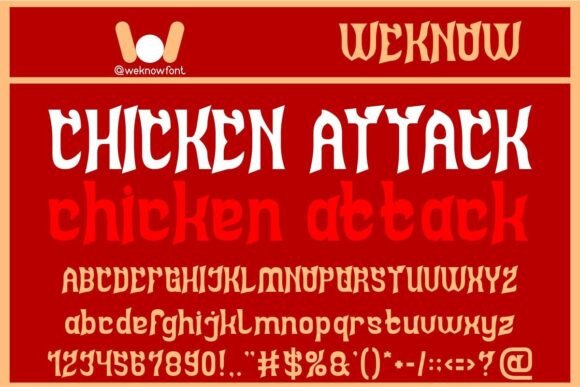 Chicken Attack Font Review for Bold Branding