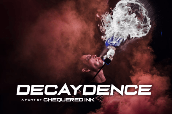Decaydence: A Handcrafted Display Font for Creative Makers