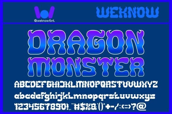 Dragon Monster Font for Bold Branding and Eye-Catching Designs