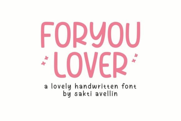 Foryou Lover: A Handwritten Font for Branding with Warmth