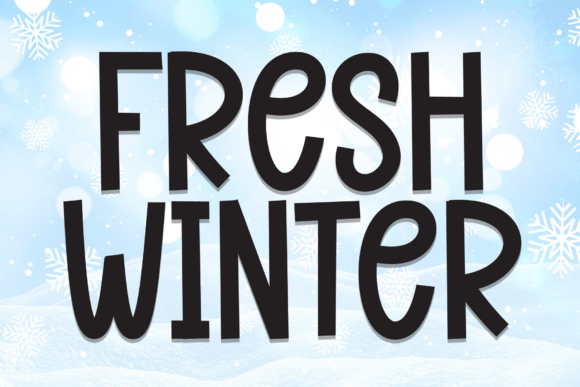 Fresh Winter: A Playful Handwritten Font for Editorial Design