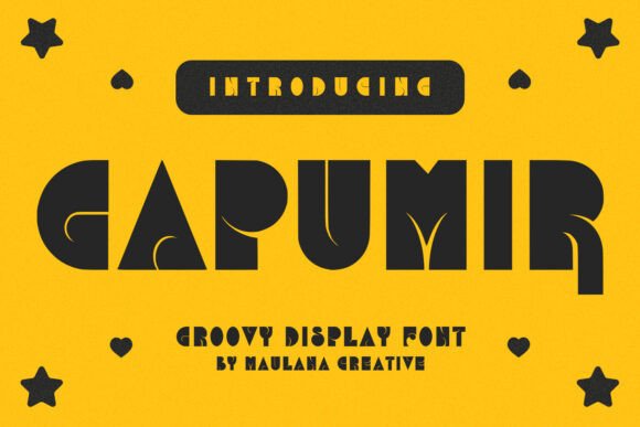 Gapumir: A Groovy Display Font for Bold Digital Designs