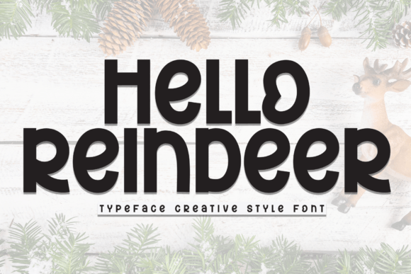 Hello Reindeer: A Playful Font for Festive Branding