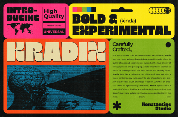 Kradix: A Bold Display Font for Editorial Impact
