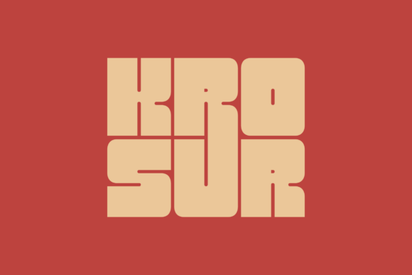 Krosur: A Bold Display Font for Confident Branding