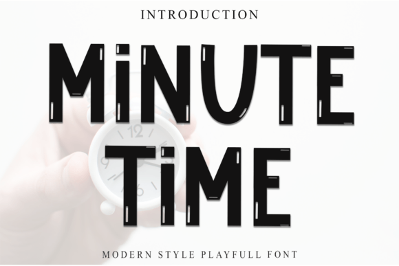 Minute Time: A Bold Display Font for Eye-Catching Handmade Creations