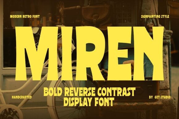 Miren Bold Display Font for Web Design Projects