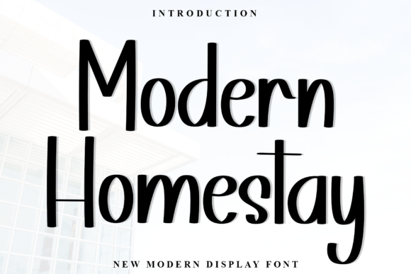 Modern Homestay: A Festive Typeface for Editorial Design