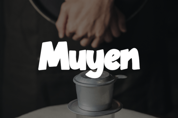 Muyen Display Font for Creative Campaigns