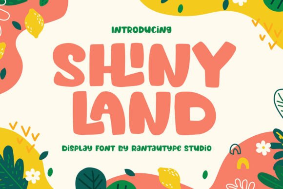 Shiny Land: A Playful Display Font for Bold Web Designs