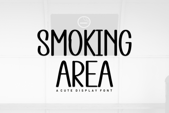 Smoking Area Font for Editorial Design and Creative Projects