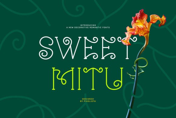 Sweet Mitu: A Playful Display Font for Digital Creativity