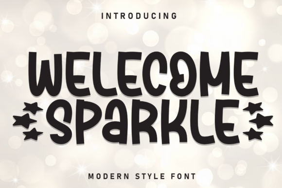 Upgrade Your Brand with Welcome Sparkle Font
