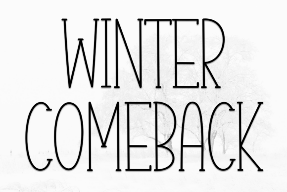 Winter Comeback Font for Modern Branding and Creative Projects