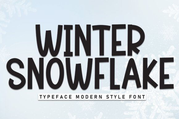 Winter Snowflake: A Whimsical Display Font for Editorial Projects