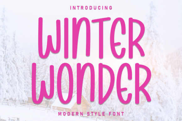 Winter Wonder Font: A Festive Display Font for Design Projects